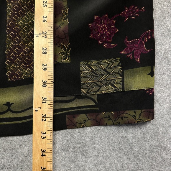 Vintage Dress Barn Woman Blazer Size 1X Made in USA Floral Patchwork 80s 90s - Picture 9 of 10